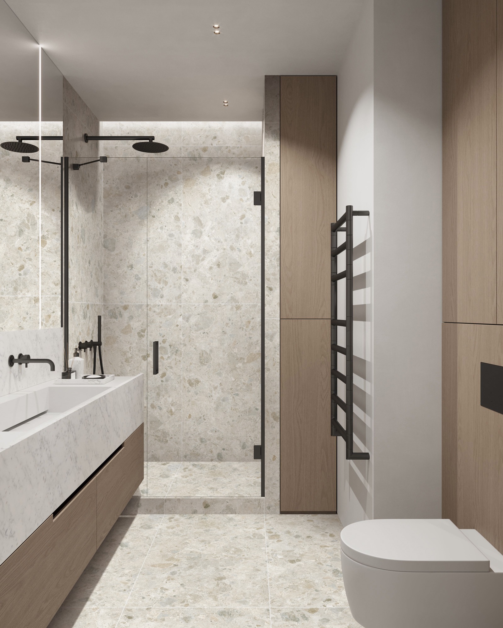 Full bodied porcelain bathroom tiles