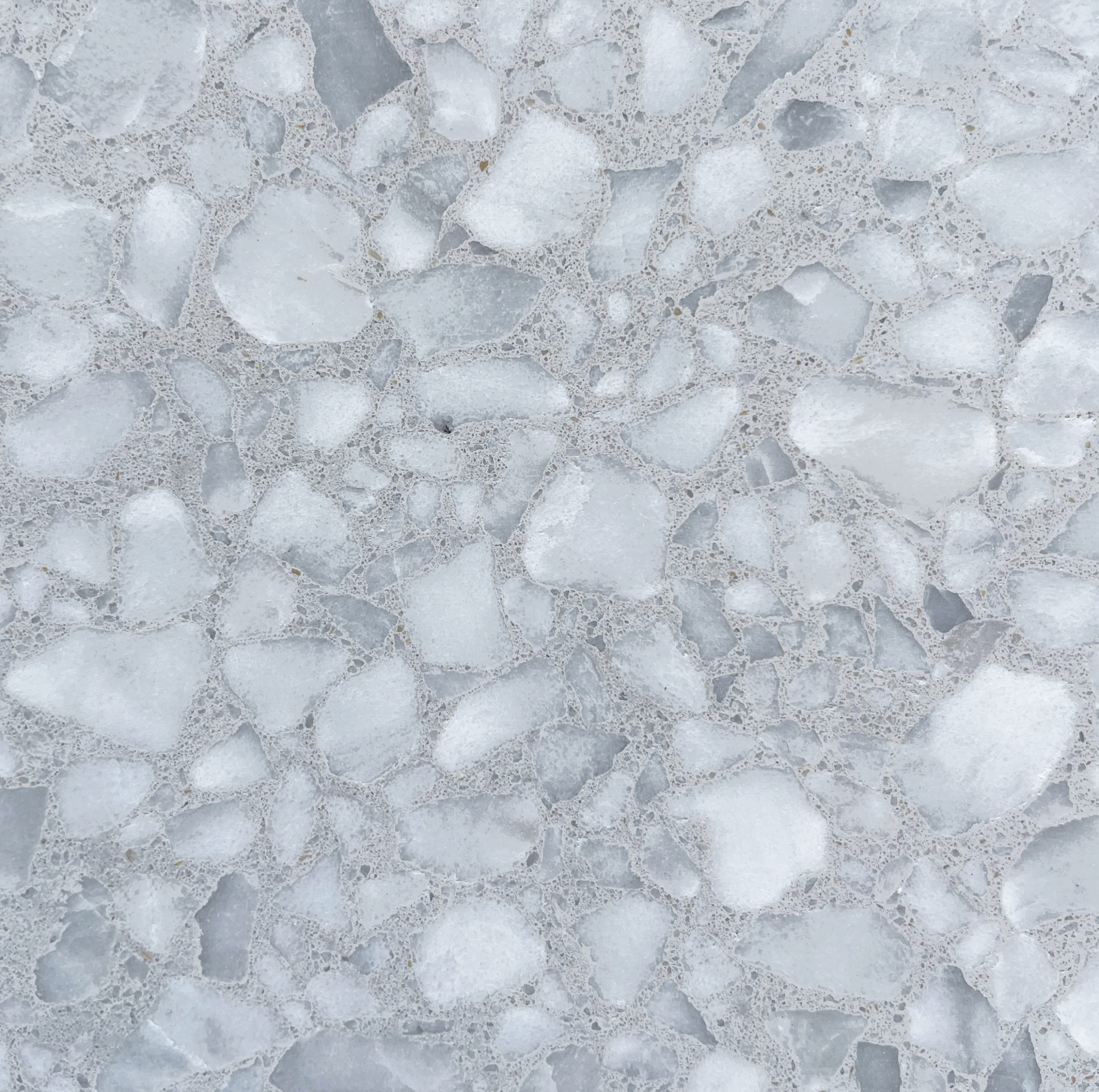 Light Grey Italian Terrazzo - Close Up