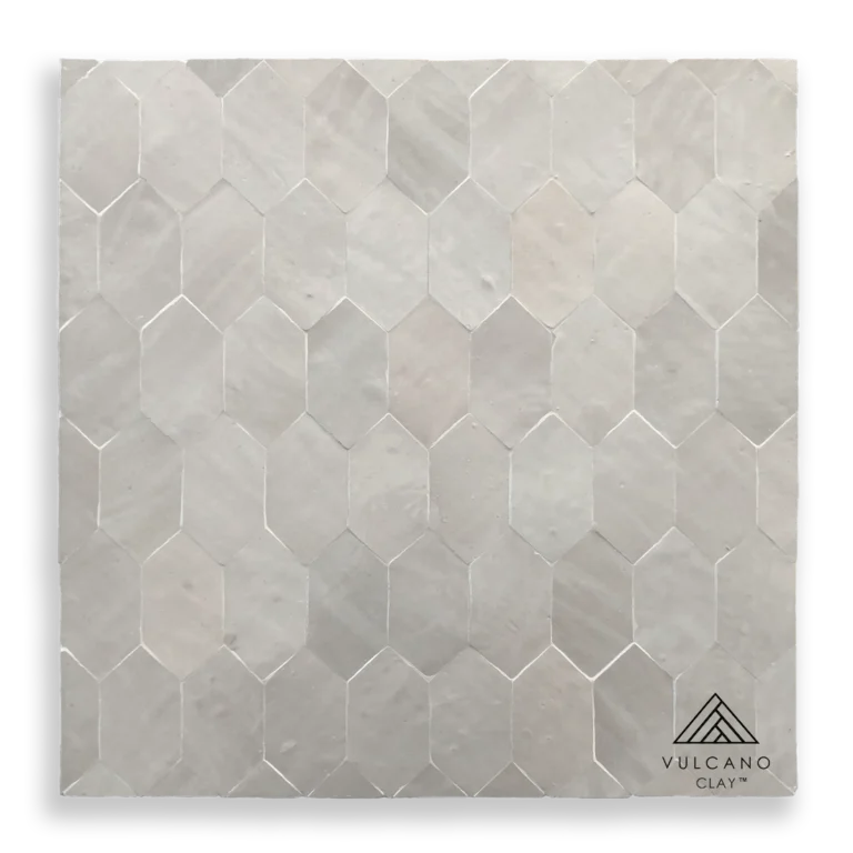 Moroccan Long Hex Bianca Casa - Close Up
