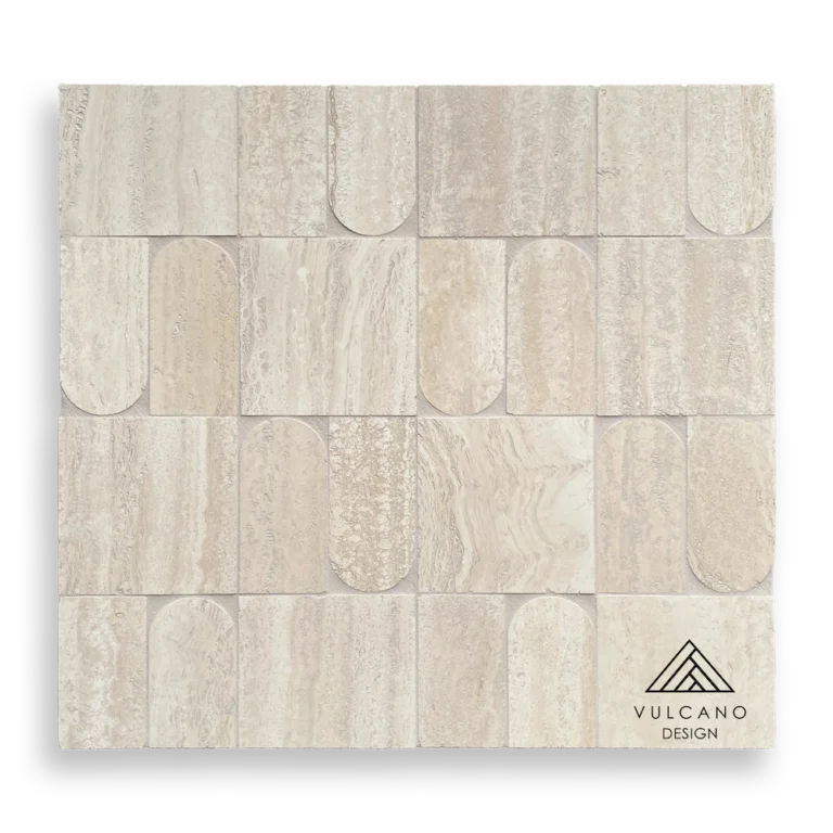 Romano Honed Mosaic Travertine - Close Up