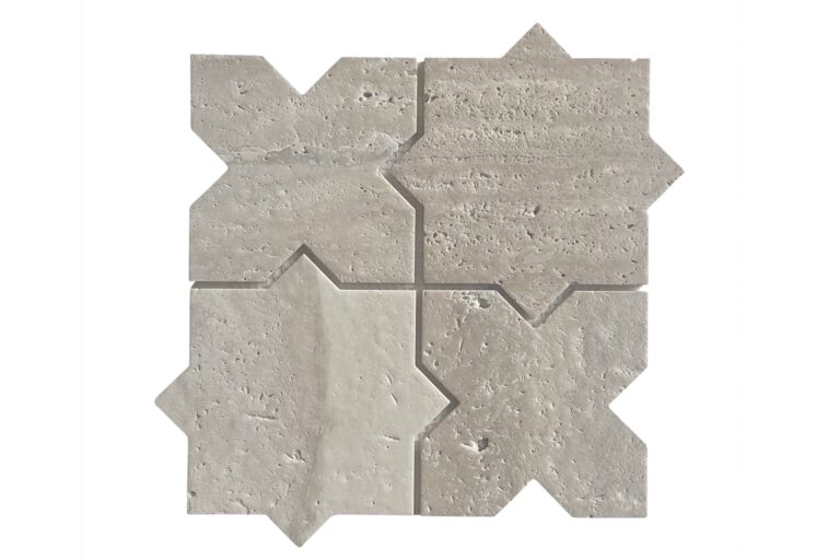 Star & Cross Travertine - Close Up