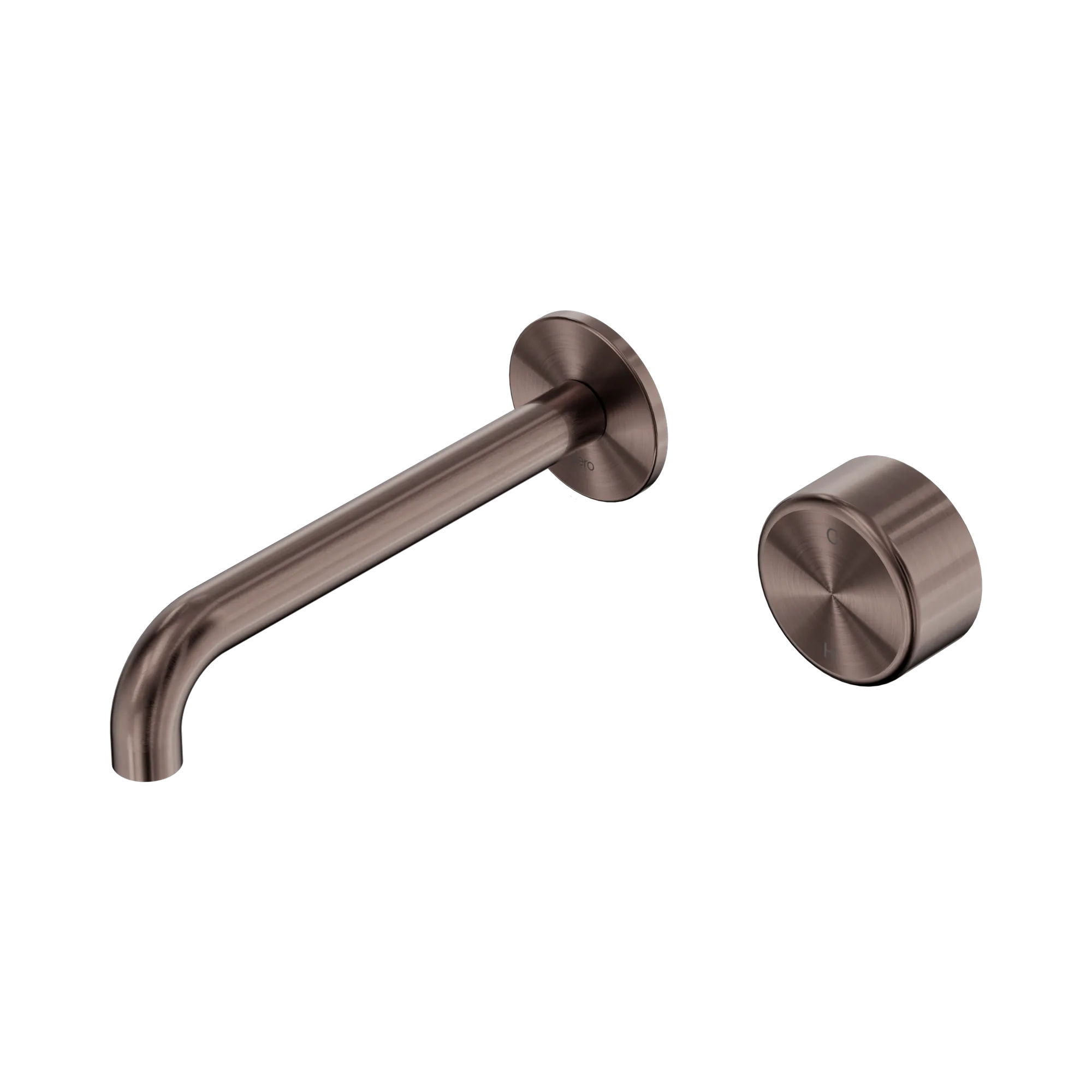 Serenity Progressive Wall Basin Mixer 185mm Spout - Brushed Bronze