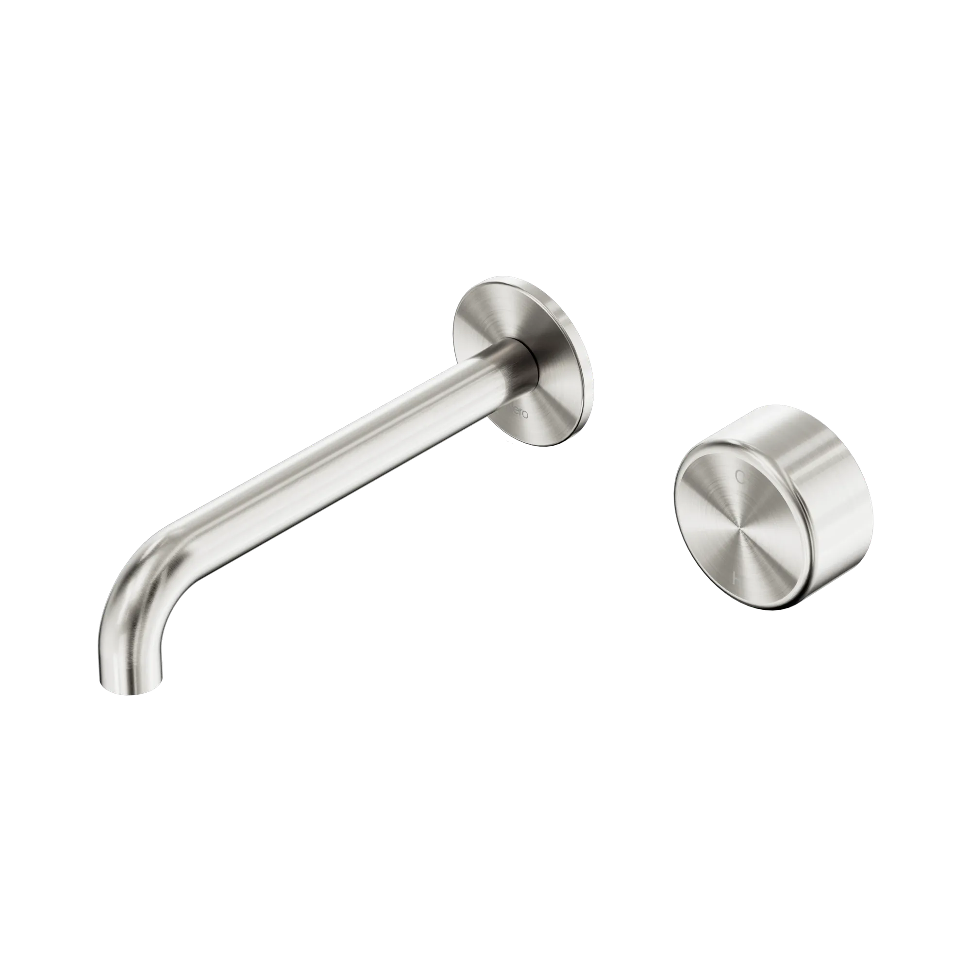 Serenity Progressive Wall Basin Mixer 185mm Spout - Brushed Nickel