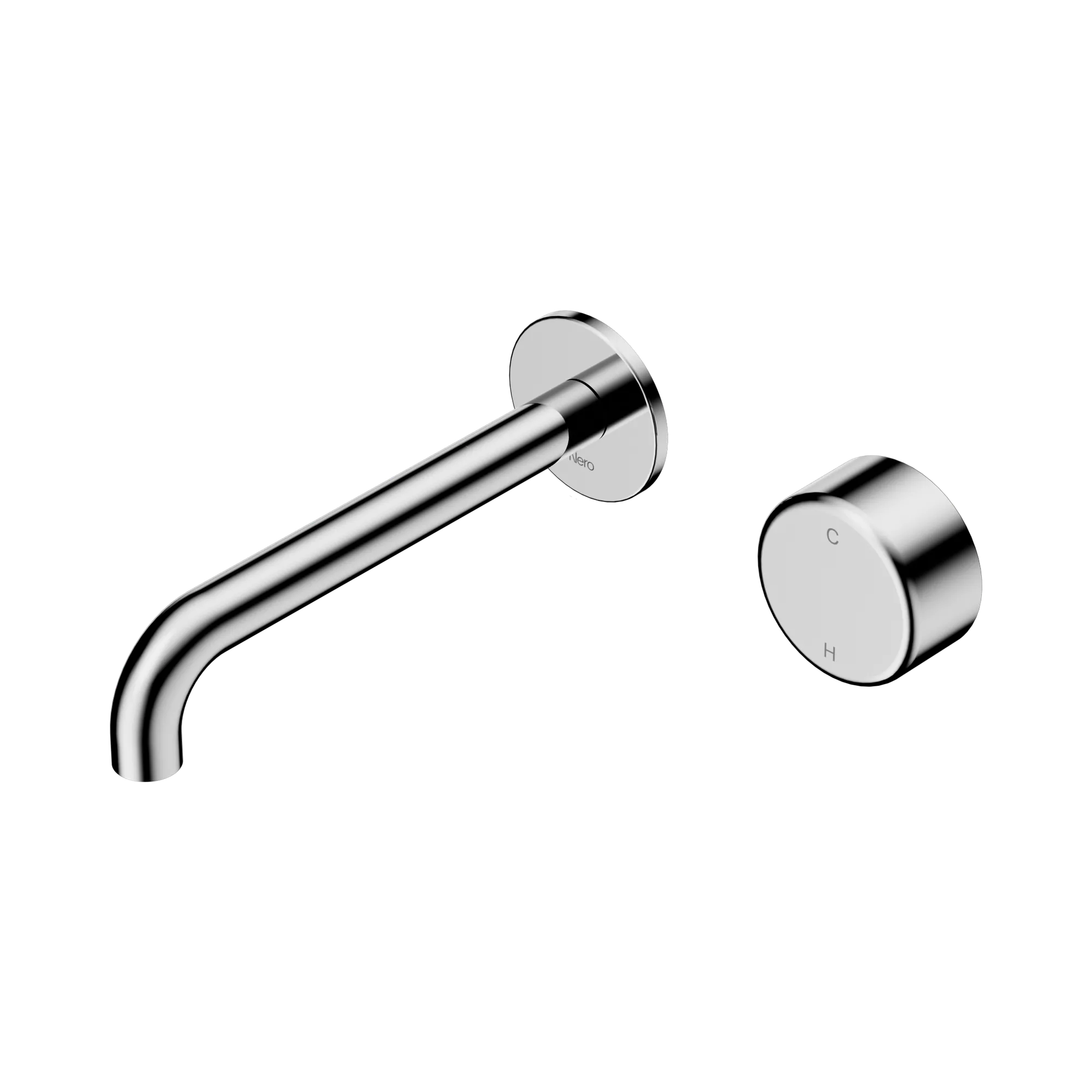 Serenity Progressive Wall Basin Mixer 185mm Spout - Chrome