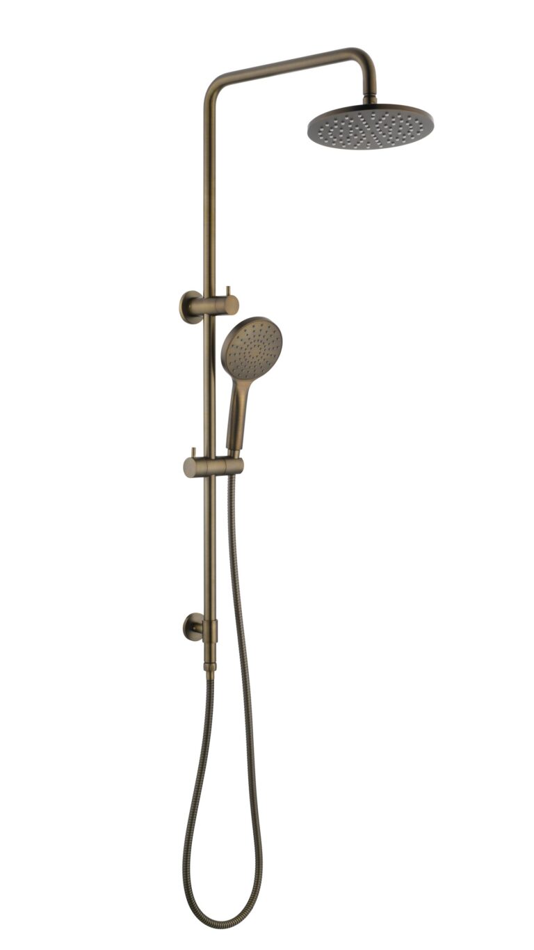 Star Project Shower Column Set - Antique Brass
