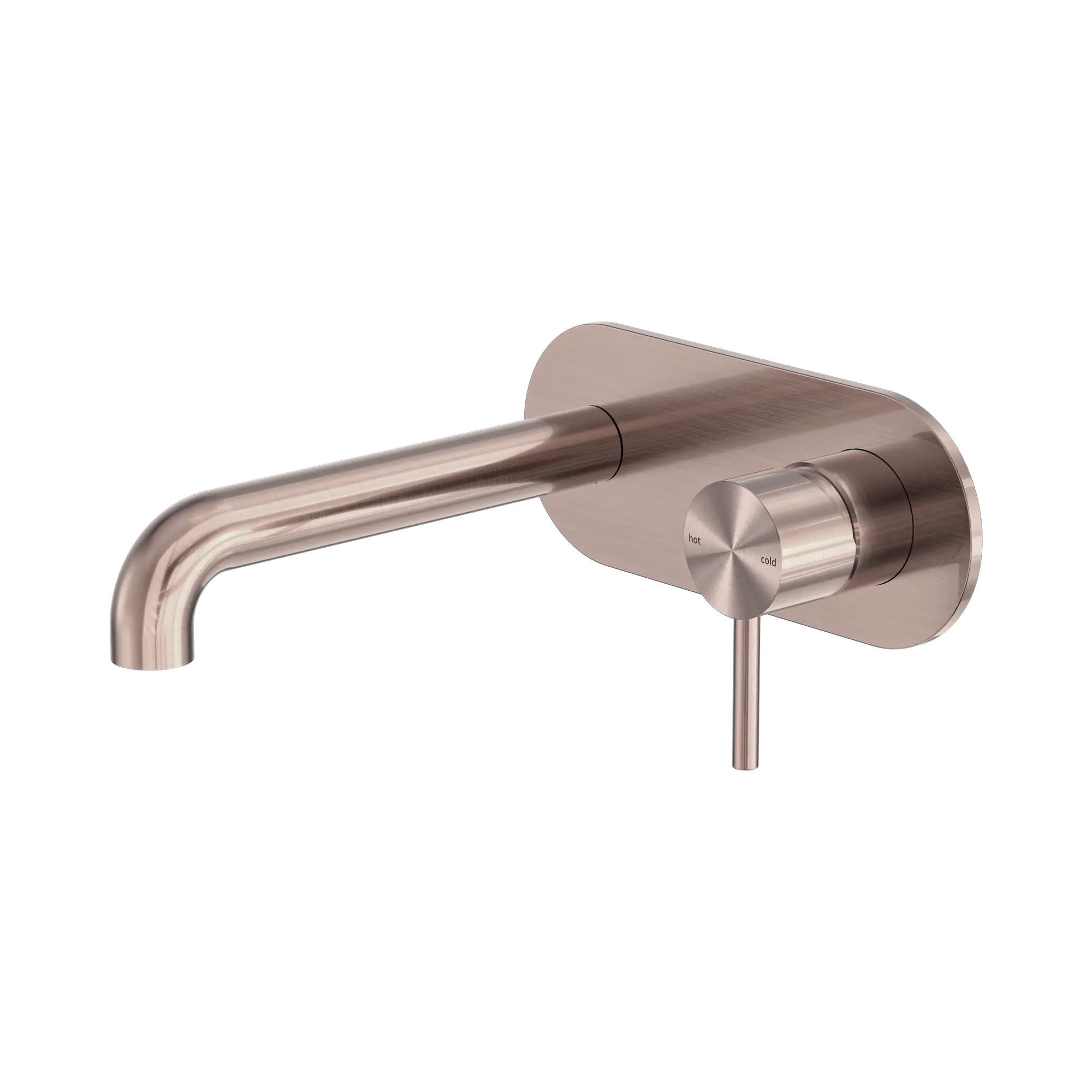 Zen SS316L Wall Basin/Bath Mixer 185mm Spout - Brushed Bronze