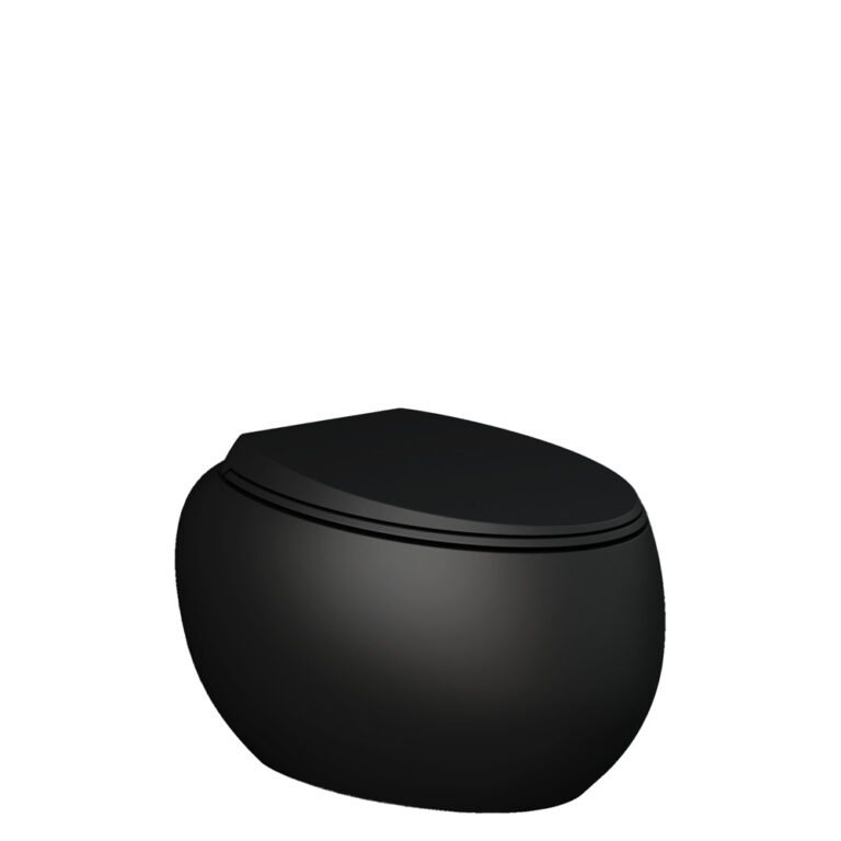 RAK Cloud Wall-Hung Toilet Suite, Matte Black