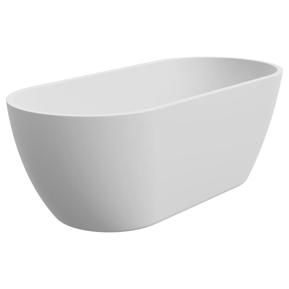 Koko Freestanding Acrylic Bath, 1680mm, Matte White