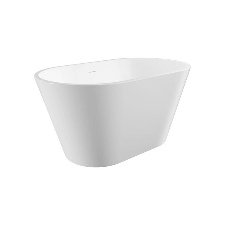 Austin Freestanding Acrylic Bath with Overflow, 1200mm