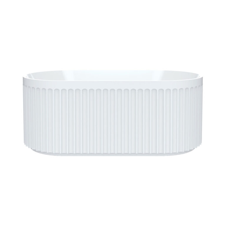 Eleanor Fluted Freestanding Acrylic Bath, 1500mm