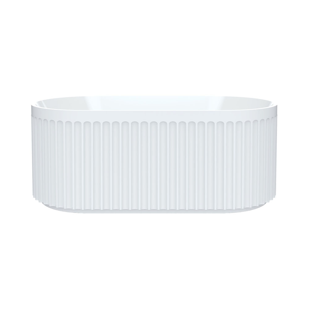 Eleanor Fluted Freestanding Acrylic Bath, 1500mm