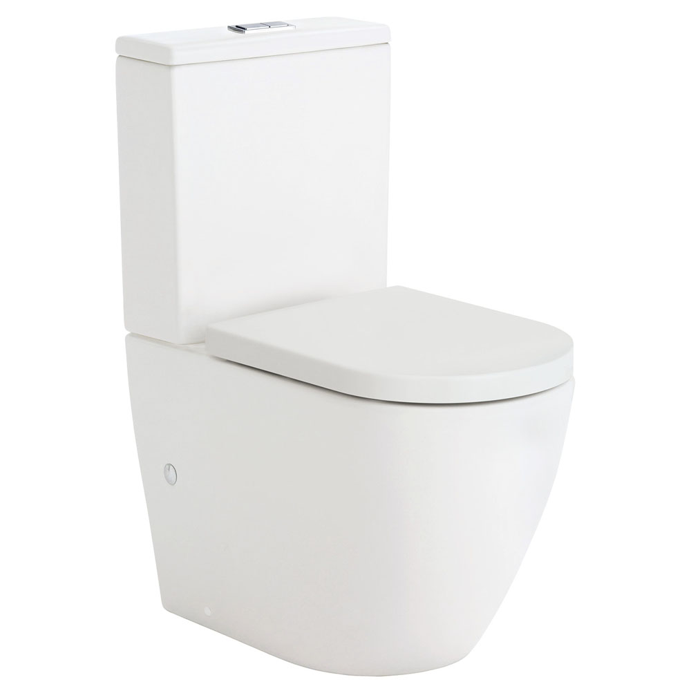 Koko Tornado Back-to-Wall Toilet Suite, Matte White