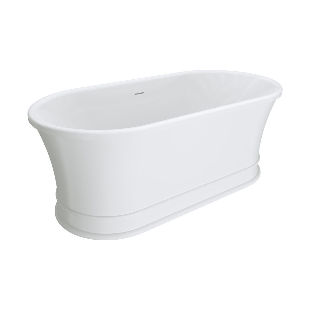 Lillian Freestanding Solid Surface and Acrylic Bath, 1500mm
