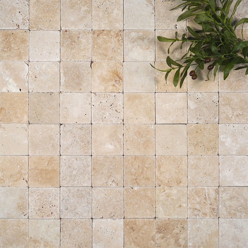 Ivory Travertine Cobblestone